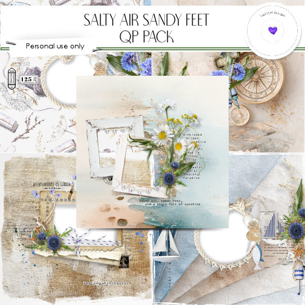 (image for) Salty air sand feet QPs pack